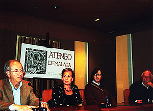 C. Barceló con el pintor Javier Ponce